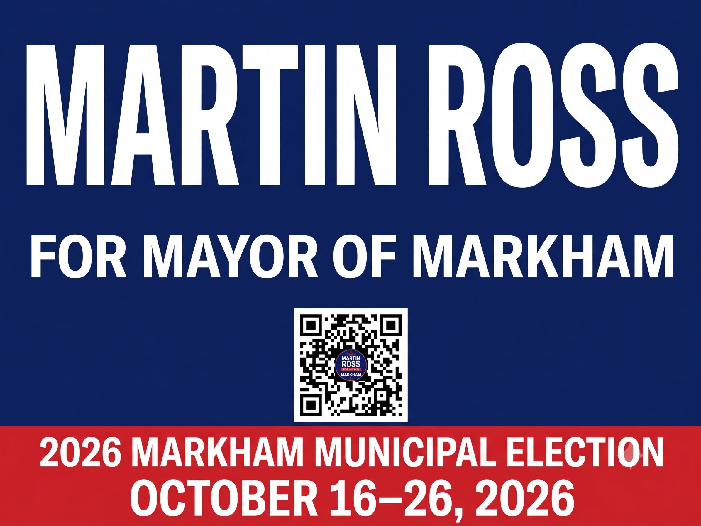 Martin Ross campaign poster